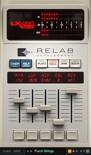 Relab LX480 Essentials (Download) <br>FOUR LEGENDARY REVERB SOUNDS ONE EASY TO USE PLUGIN
