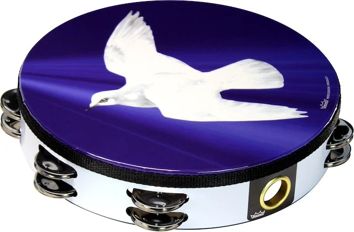 Remo TA-9210-18 Praise Tambourine Religious Dove. 10"