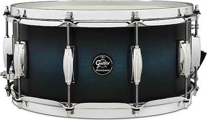 Renown Snare Drum - Satin Antique Blue Burst Finish - 6.5 inch. x 14 inch. Snare Drum