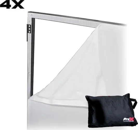 Replacement Four Panel x4 Scrim Kit for ProX Facades White Fabric