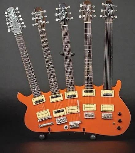 Rick Nielsen(TM) 5-Neck Orange Monster Model - Miniature Guitar Replica Collectible