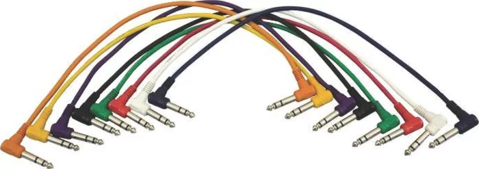 Right-Angle Patch Cables (TRS-TRS, 8-pack)