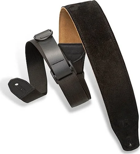 Right Height(TM) Suede Guitar Strap - Black - Specialty Series - Model MRHSP