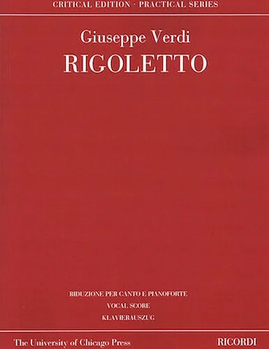 Rigoletto - Ricordi Opera Vocal Score Series