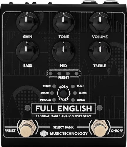 RJM Full English
 Programmable Analog Overdrive Black