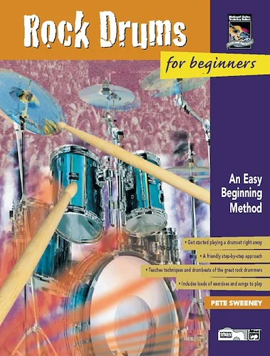 Rock Drums for Beginners, Vols. 1 & 2: An Easy Beginning Method