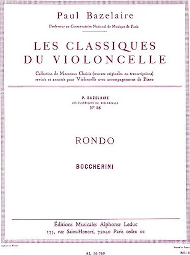 Rondo, for Cello and Piano