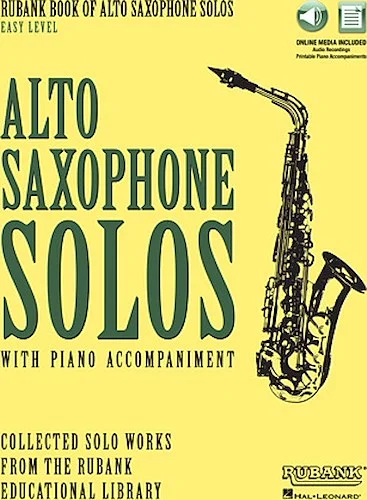 Rubank Book of Alto Saxophone Solos - Easy Level - (includes online audio for streaming/download)