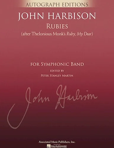 Rubies (After Thelonious Monk's "Ruby, My Dear") - G. Schirmer Autograph Edition