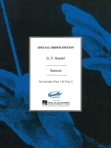 Samson - Flute Parts Edited By Donald Burrows