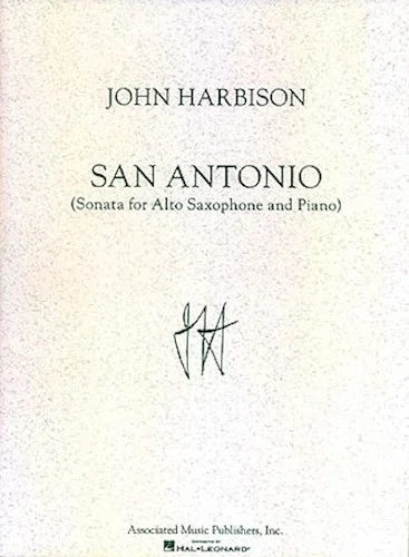 San Antonio Sonata - for Alto Saxophone & Piano