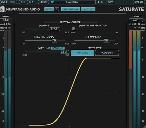 Saturate (Download)<br>Spectral Clipper and Psychoacoustic Overdrive