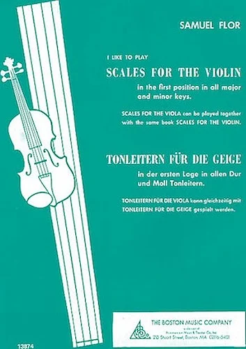 Scales for the Violin - I Like to Play Series