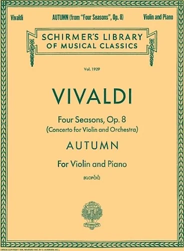 Schirmer Library of Classics Volume 1929 - from The Four Seasons