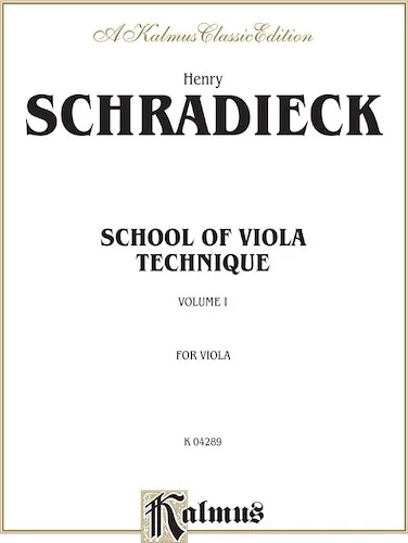 School of Viola Technique, Volume I
