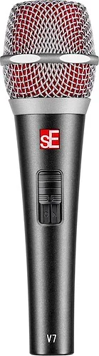 SE V7-SW Dynamic Supercardioid Microphone. With On/Off Switch