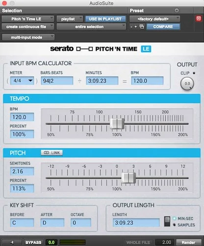Serato Pitch 'n Time LE (Download) <br>The best time stretching and pitch shifting
