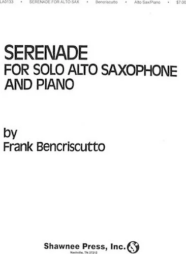 Serenade - for Solo Alto Saxophone and Piano