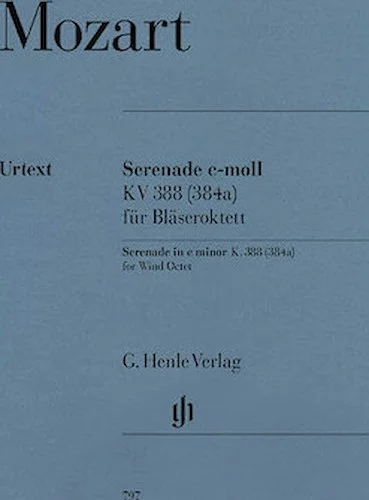 Serenade in C minor, K. 388 (384a) - for 2 Oboes, 2 Clarinets, 2 Horns, & 2 Bassoons
with Horn parts in E-flat & F