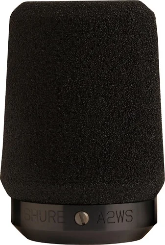Shure A2WSBLK Locking Microphone Windscreen