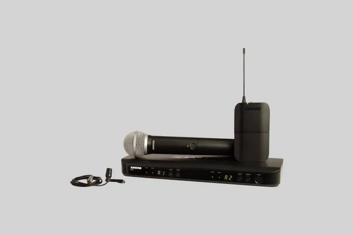 Shure BLX1288/CVL-J11 Wireless Combo System with PG58 Handheld and CVL Lav Mic. J11 Band