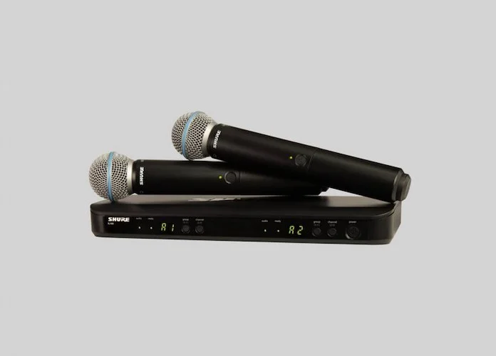Shure BLX288/B55-H10 Wireless Dual Vocal System with 2 Beta 58A's. H10 Band