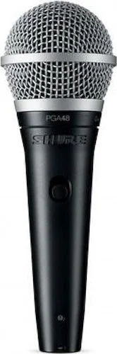 Shure PGA48-QTR Cardiod Dynamic Vocal Microphone. QTR to XLR Included
