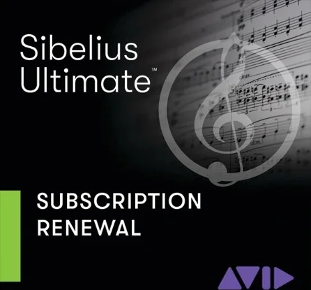 Sibelius: Ultimate 1-Year Subscription Renewal DLD Code Only<br> (Download)
