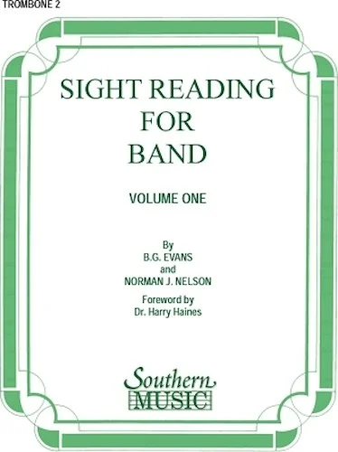Sight Reading for Band, Book 1 - 2nd Trombone
