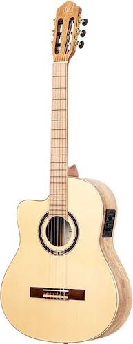 Ortega Guitars 6 String Signature Series Thomas Zwijsen Left-Handed Acoustic-Electric Nylon Classical Guitar w/Bag