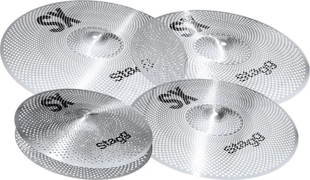 Silent cymbal set for practice