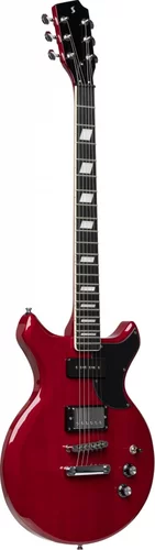 Electric guitar, Silveray series, DC model, with solid mahogany body and double cutaway