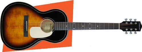 Silvertone 604E AVS Parlor Vintage Sunburst Electric Acoustic Guitar