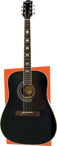 Silvertone 955 Dreadnought Acoustic Guitar Gloss Black Finish