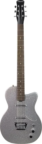 Silvertone Baritone 1373 - Heavy Silver Flake Electric Guitar