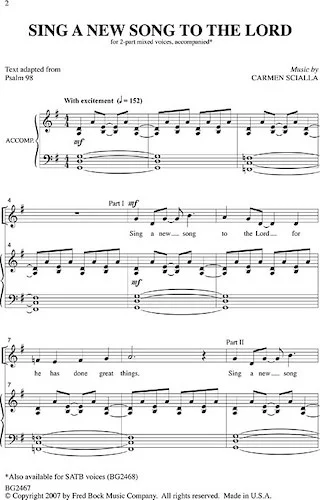 Sing a New Song to the Lord