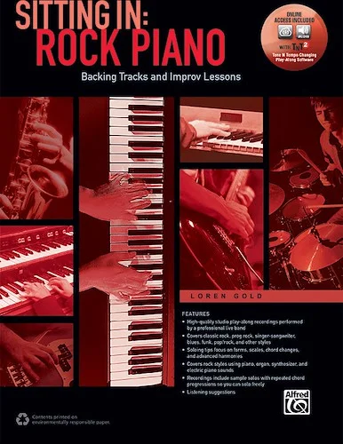 Sitting In: Rock Piano: Backing Tracks and Improv Lessons