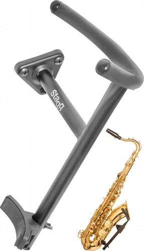 Wall-mounted tenor saxophone holder Image