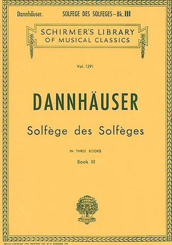 Solfege des Solfeges - Book III