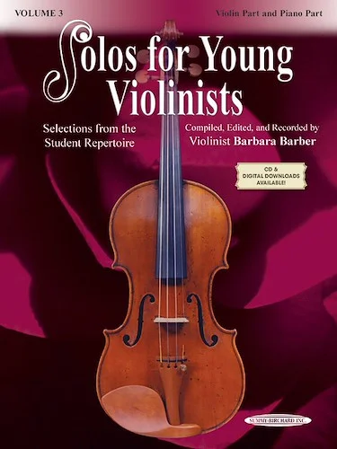 Solos for Young Violinists Violin Part and Piano Acc., Volume 3: Selections from the Student Repertoire