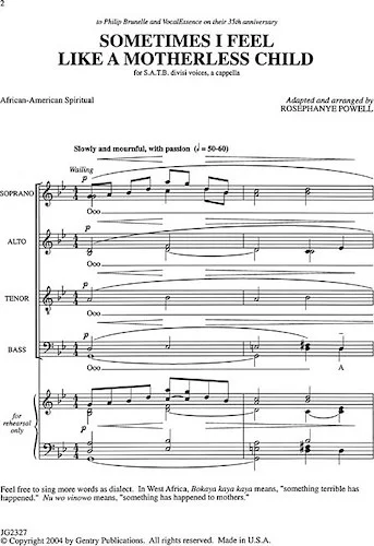 Sometimes I Feel Like a Motherless Child