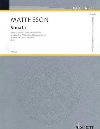 Sonata A Major For Flute (violin) And Basso Continuo