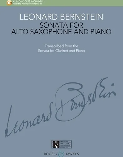 Sonata for Alto Saxophone and Piano - Transcribed from the Sonata for Clarinet
