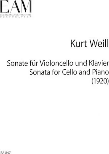 Sonata for Cello and Piano (1920)