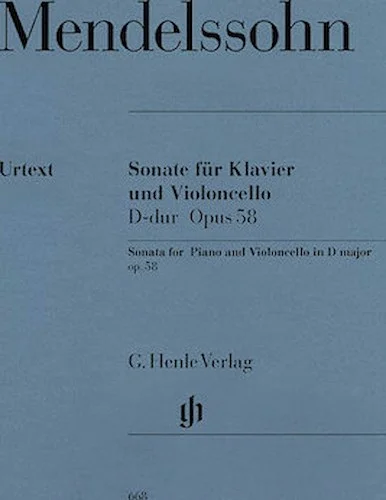 Sonata for Piano and Violoncello D Major Op. 58