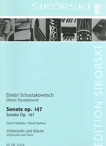 Sonata for Violoncello and Piano