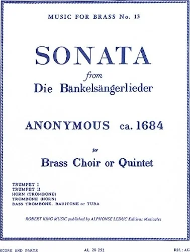 Sonata from Die Bankelsangerlieder - Brass Choir or Quintet