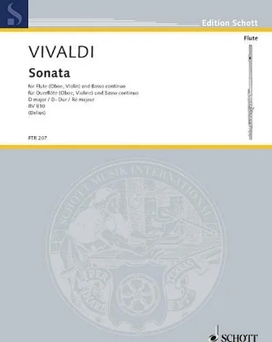 Sonata in D Major, RV 810 - Flute (Oboe, Violin) and Basso Continuo
First Edition