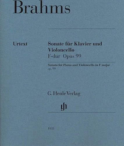 Sonata in F Major Op. 99 for Piano and Violoncello - With Marked and Unmarked String Parts