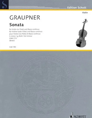 Sonata in G minor - for Violin (or Flute) and Basso Continuo